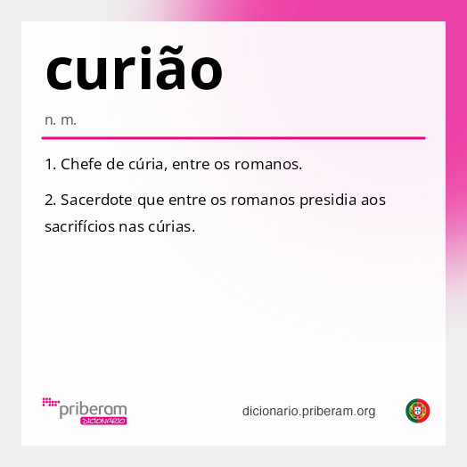 Significado de curião