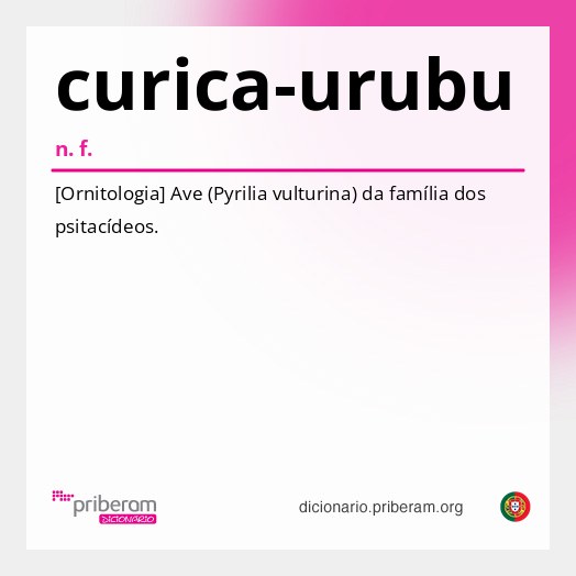 Significado de curica-urubu