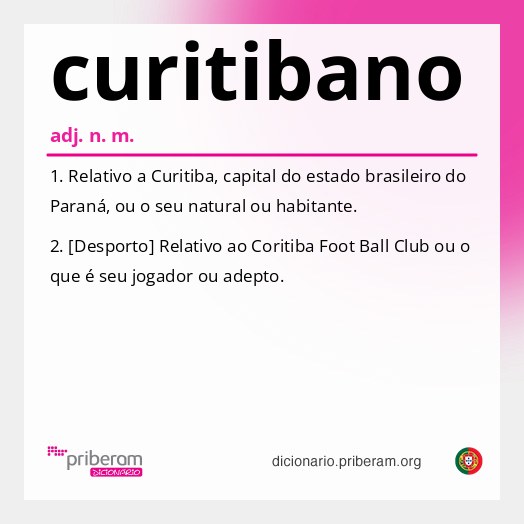 Significado de curitibano