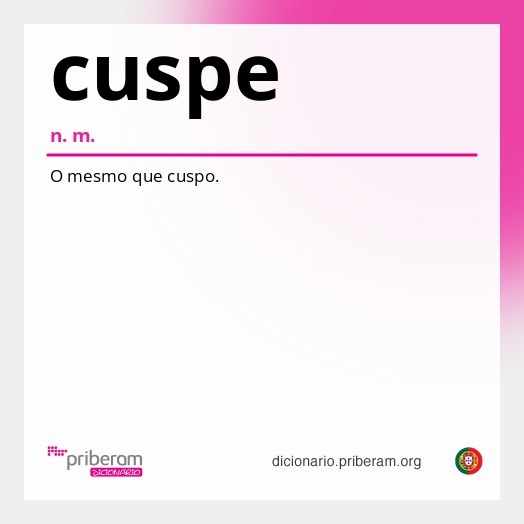 Significado de cuspe