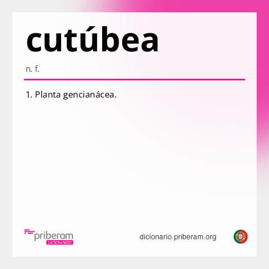 Significado de cutúbea