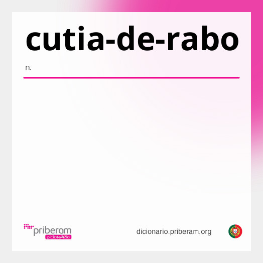 Significado de cutia-de-rabo