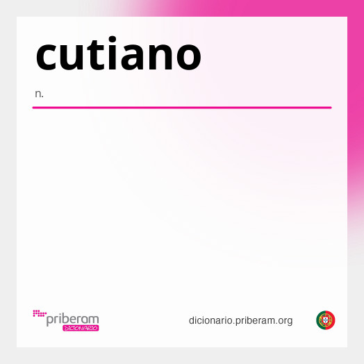 Significado de cutiano