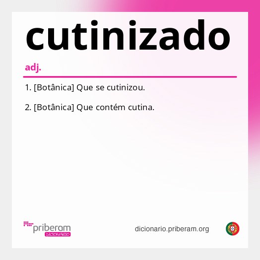 Significado de cutinizado