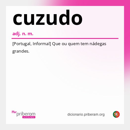 Significado de cuzudo