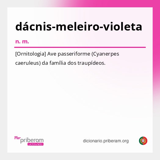 Significado de dácnis-meleiro-violeta
