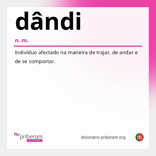 Significado de dândi
