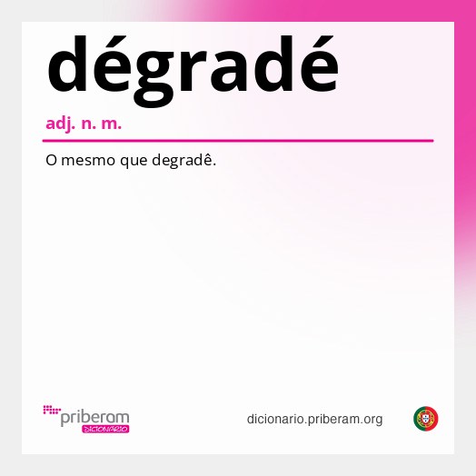Significado de dégradé