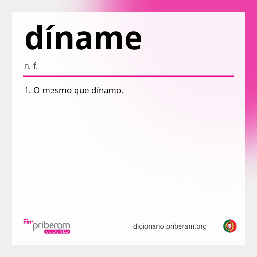 Significado de díname
