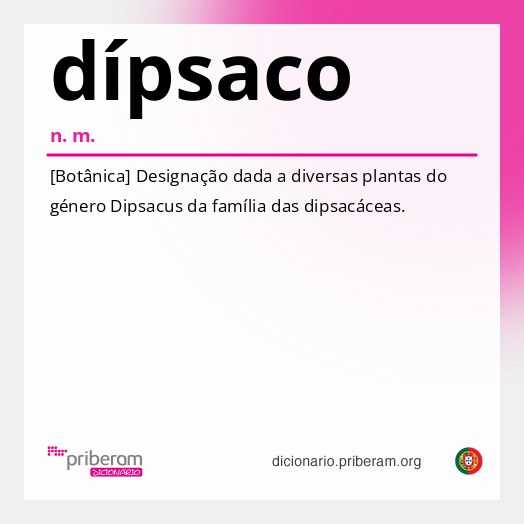 Significado de dípsaco