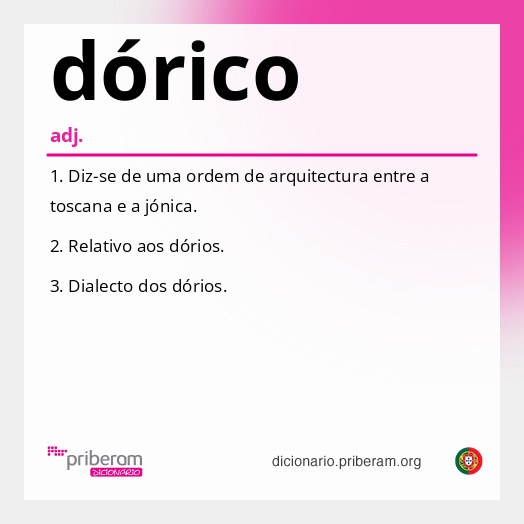 Significado de dórico