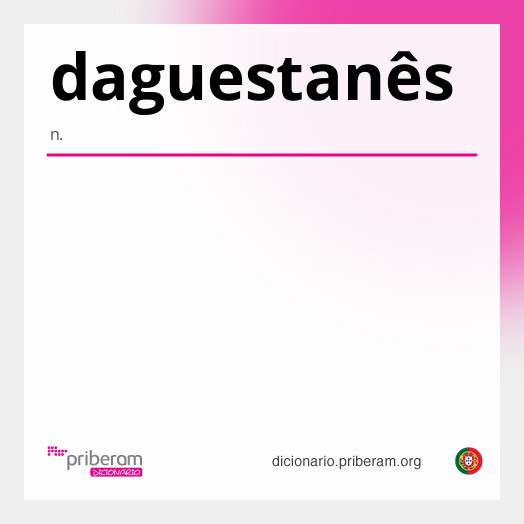 Significado de daguestanês