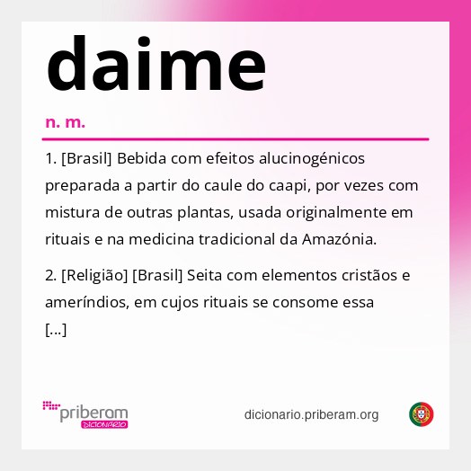 Significado de daime