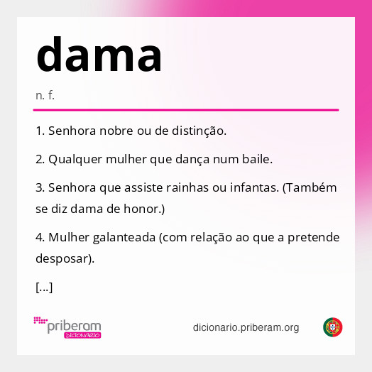 Significado de dama