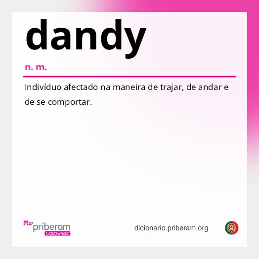Significado de dandy
