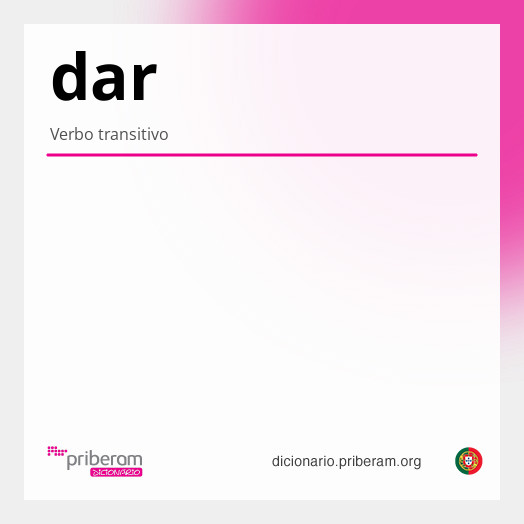 Significado de dar