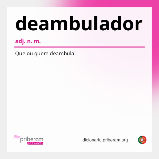 Significado de deambulador