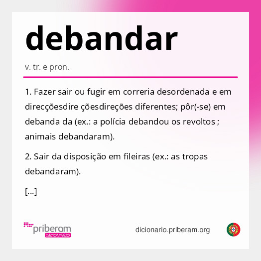 Significado de debandar