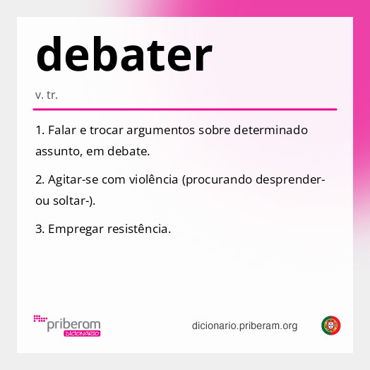 Significado de debater
