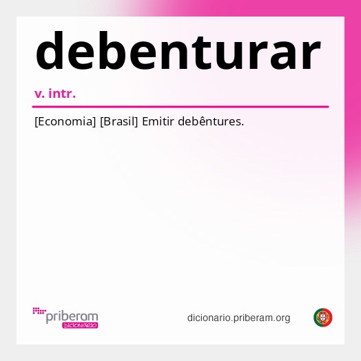 Significado de debenturar