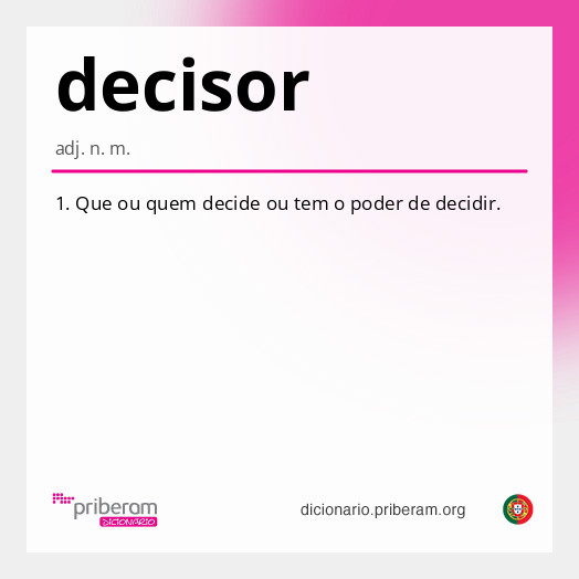 Significado de decisor