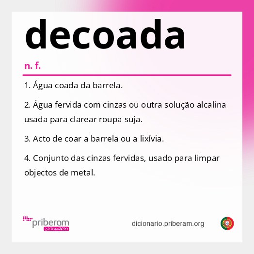 Significado de decoada