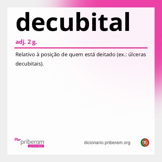 Significado de decubital