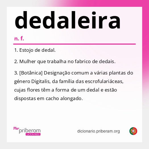 Significado de dedaleira