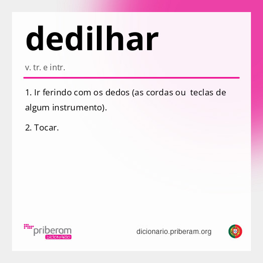 Significado de dedilhar