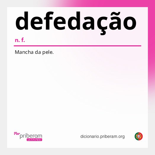 Significado de defedação