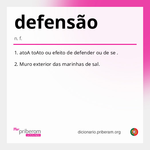 Significado de defensão