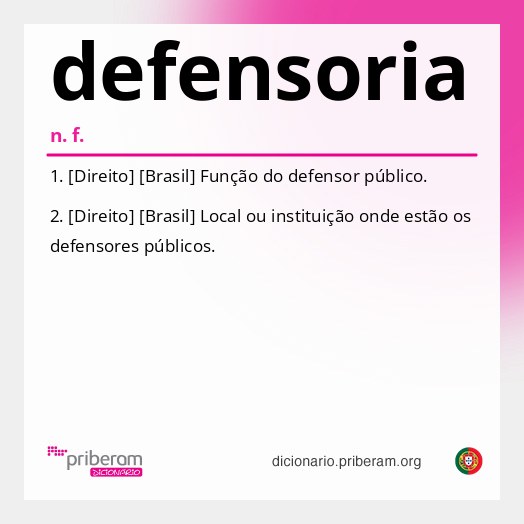 Significado de defensoria