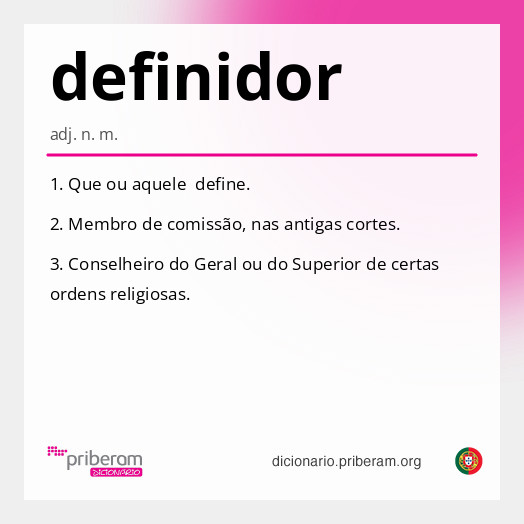 Significado de definidor