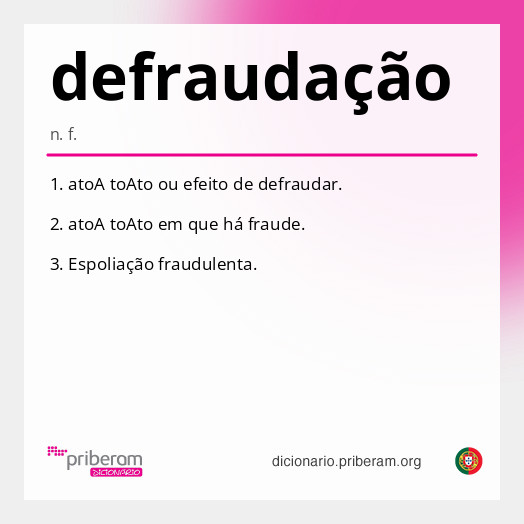 Significado de defraudação