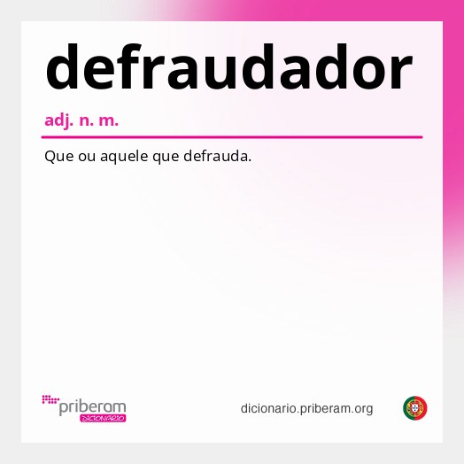 Significado de defraudador