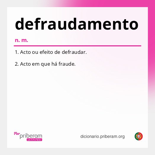 Significado de defraudamento