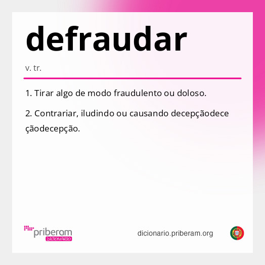 Significado de defraudar