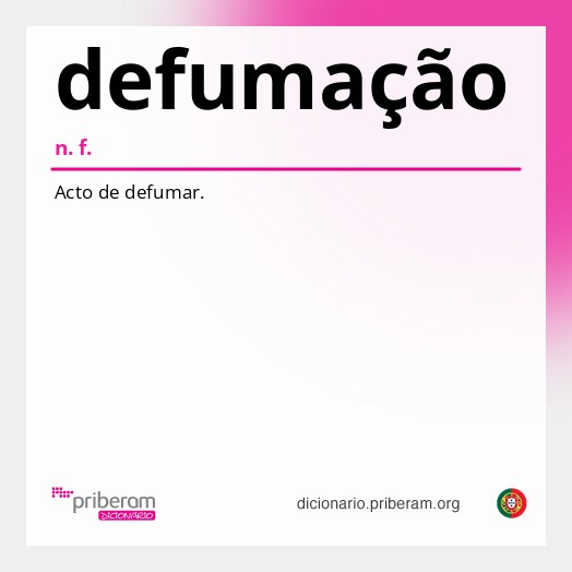 Significado de defumação