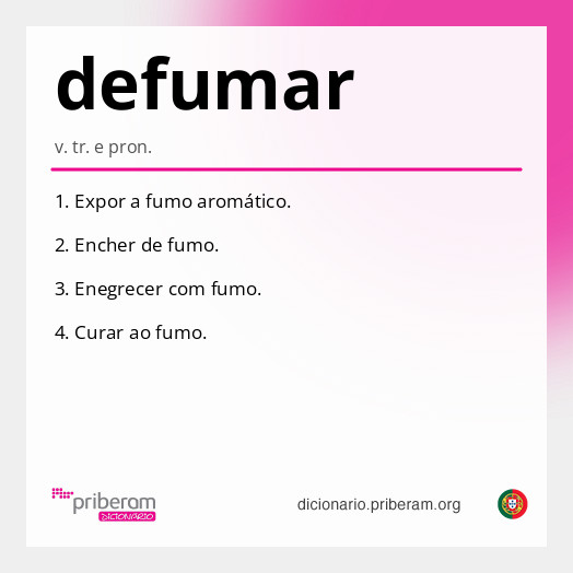 Significado de defumar