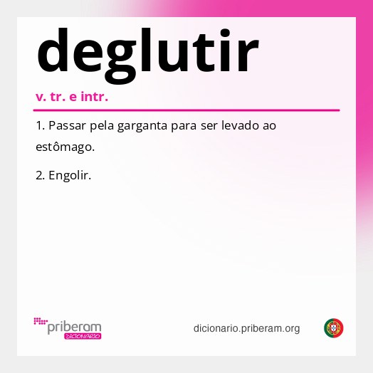 Significado de deglutir
