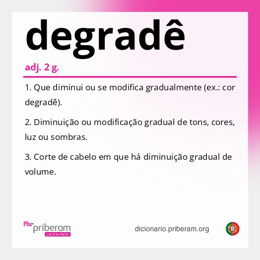 Significado de degradê