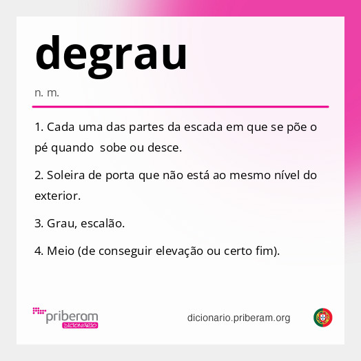 Significado de degrau