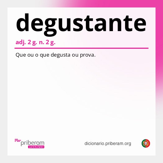 Significado de degustante