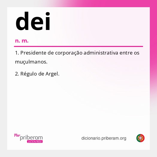 Significado de dei