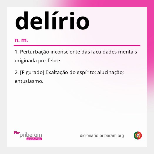 Significado de delírio