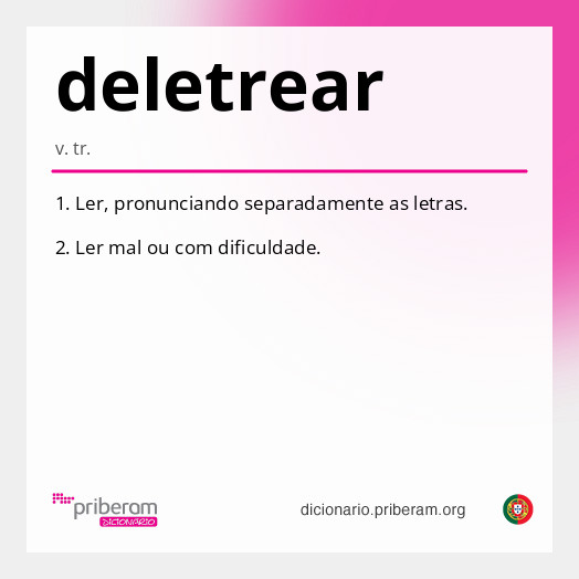 Significado de deletrear