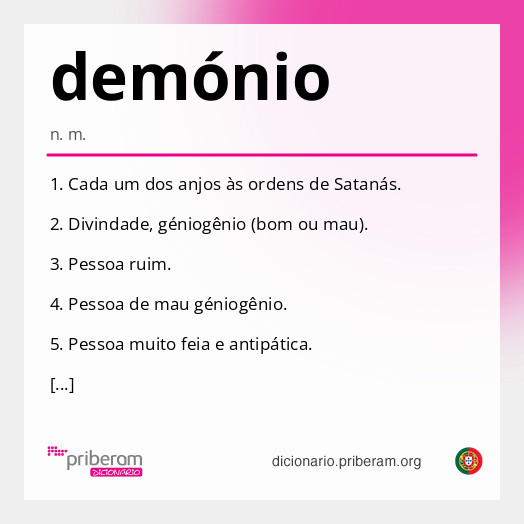 Significado de demónio