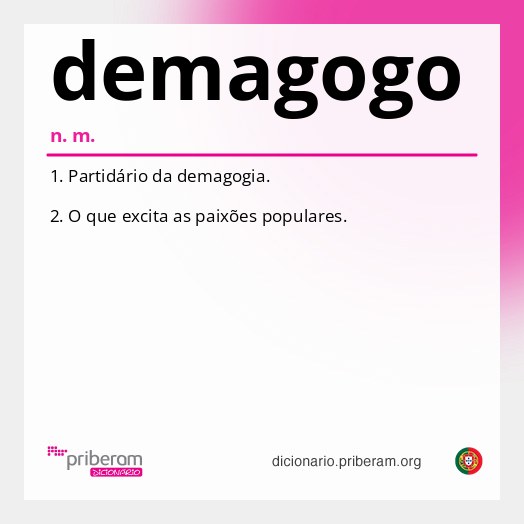 Significado de demagogo