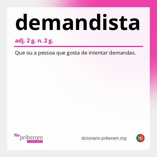Significado de demandista