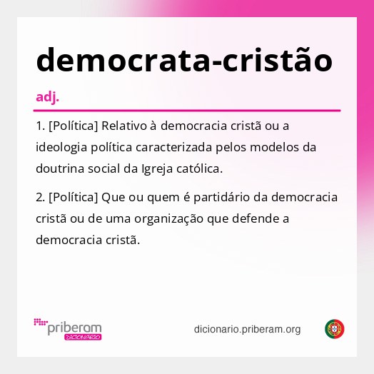 Significado de democrata-cristão